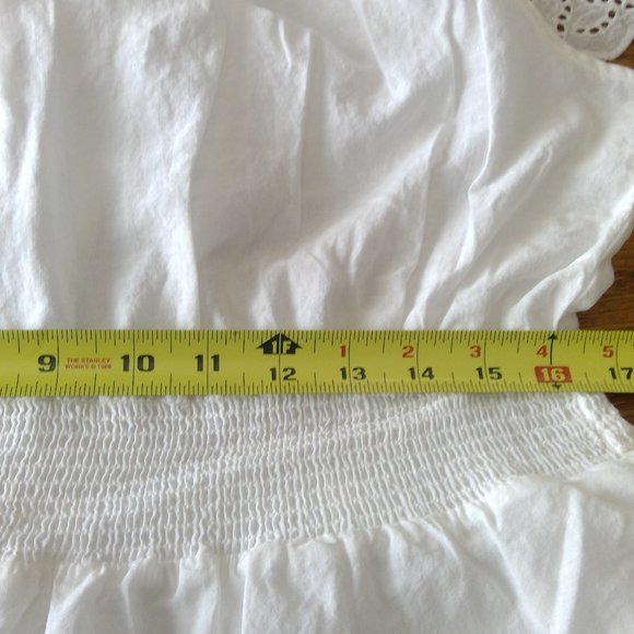 J for Justify Size XL 100% Cotton OTS Eyelet Dress - Picture 11 of 14